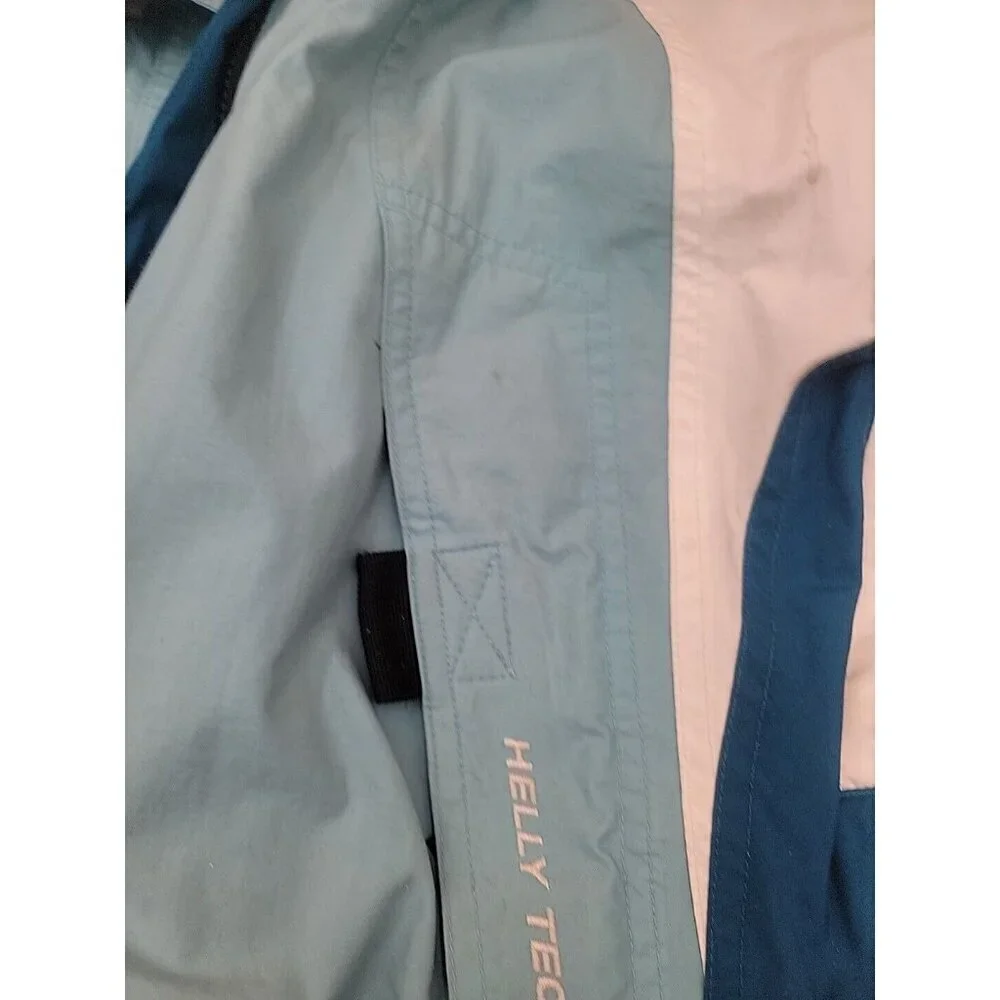 Helly Hanson Helly Tech Waterproof Jacket Size Small Blue - Picture 11 of 16